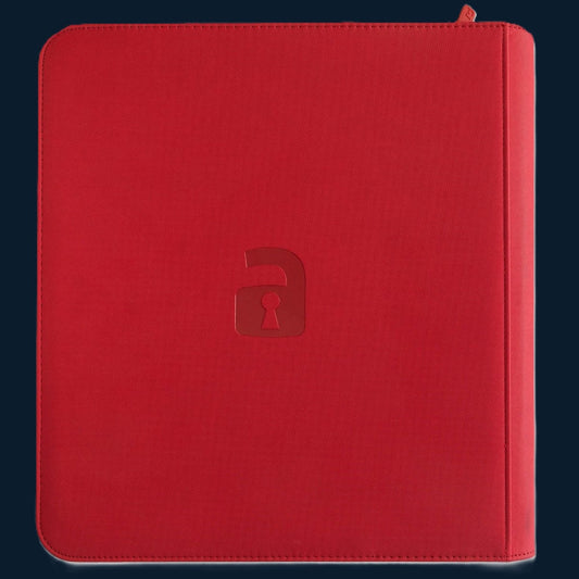 Vault X 12-Pocket Exo-Tec® Zip Binder Rood 480 Kaarten