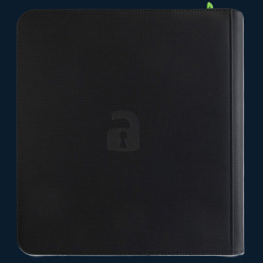 Vault X 12-Pocket Exo-Tec® Zip Binder Zwart 480 Kaarten