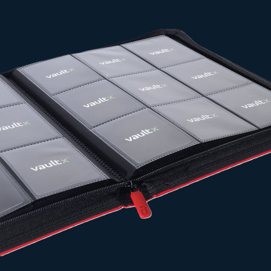 Vault X 9-Pocket Exo-Tec® Zip Binder Rood 360 Kaarten