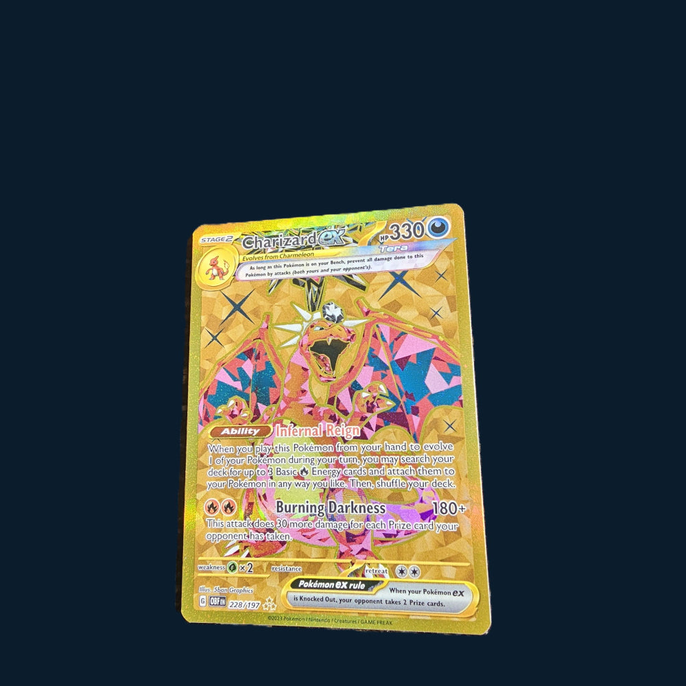 Pokémon Scarlet & Violet Charizard ex OBF228 Hyper Rare Gold