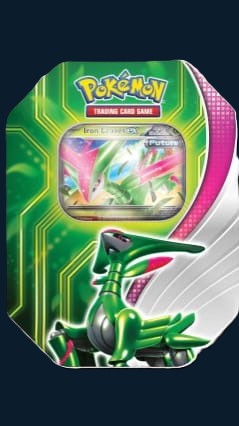 Pokémon Paradox Clash Iron Leaves ex tin