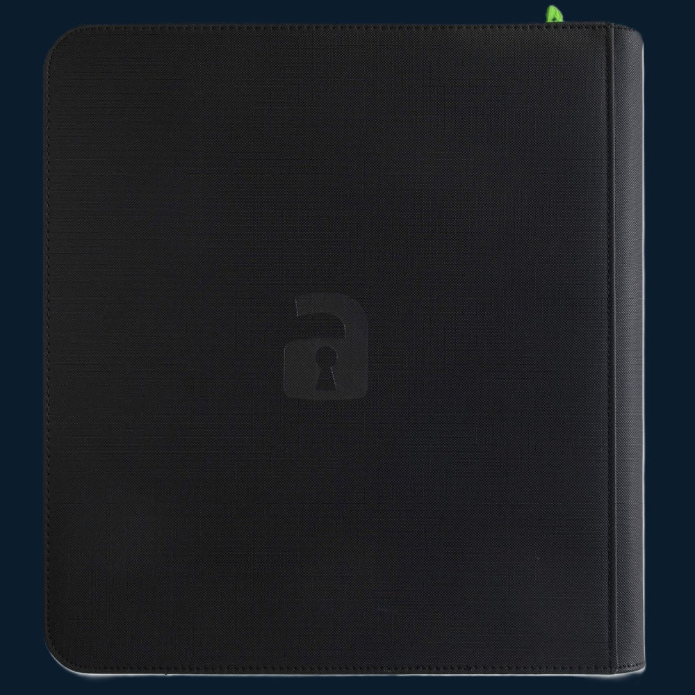 Vault X 12-Pocket Exo-Tec® Zip Binder Zwart 480 Kaarten