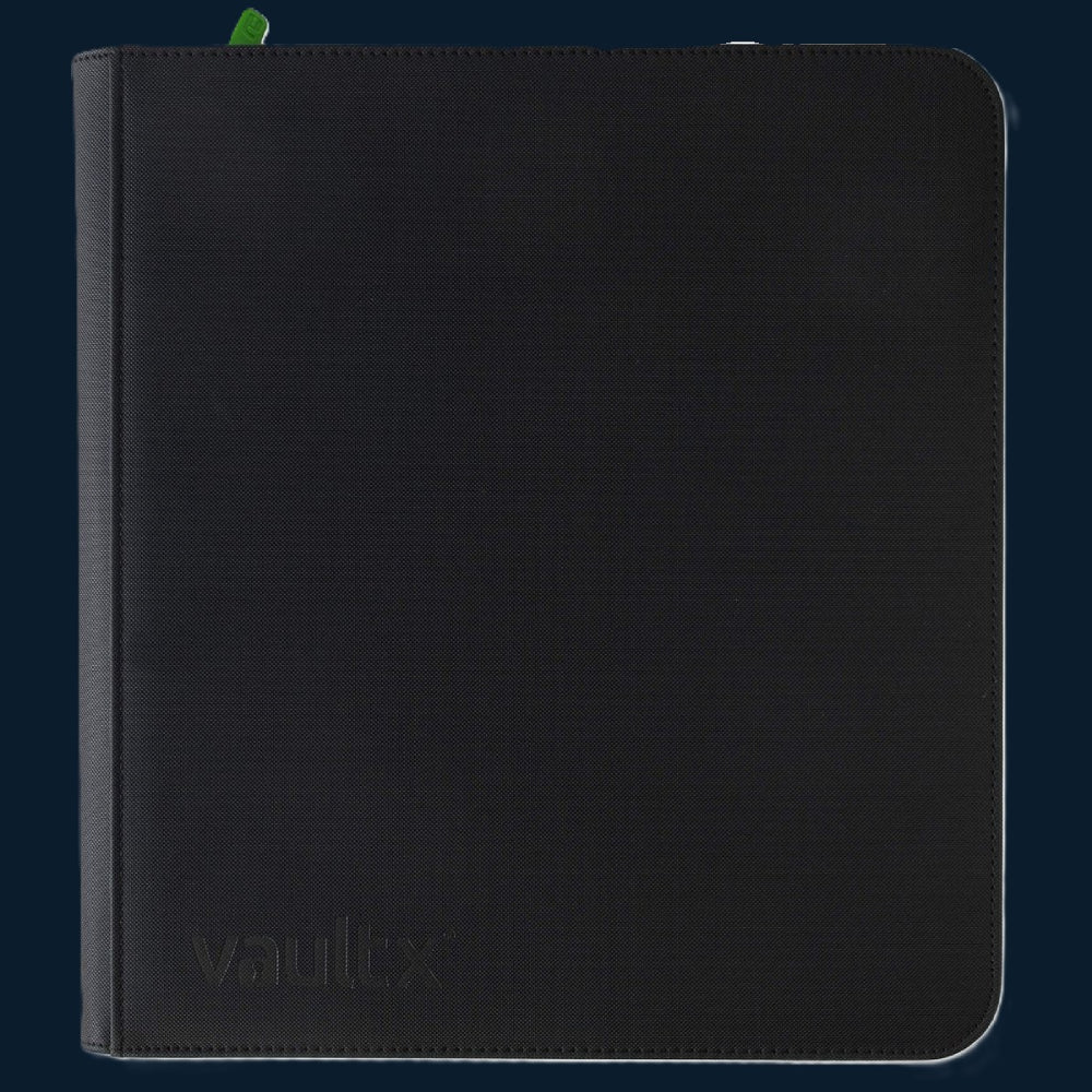 Vault X 12-Pocket Exo-Tec® Zip Binder Zwart 480 Kaarten