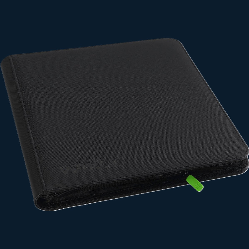 Vault X 12-Pocket Exo-Tec® Zip Binder Zwart 480 Kaarten