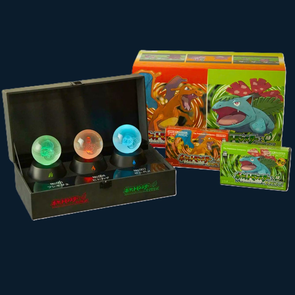Pokémon 30th Anniversary Glass Set Fire Red & Leaf Green