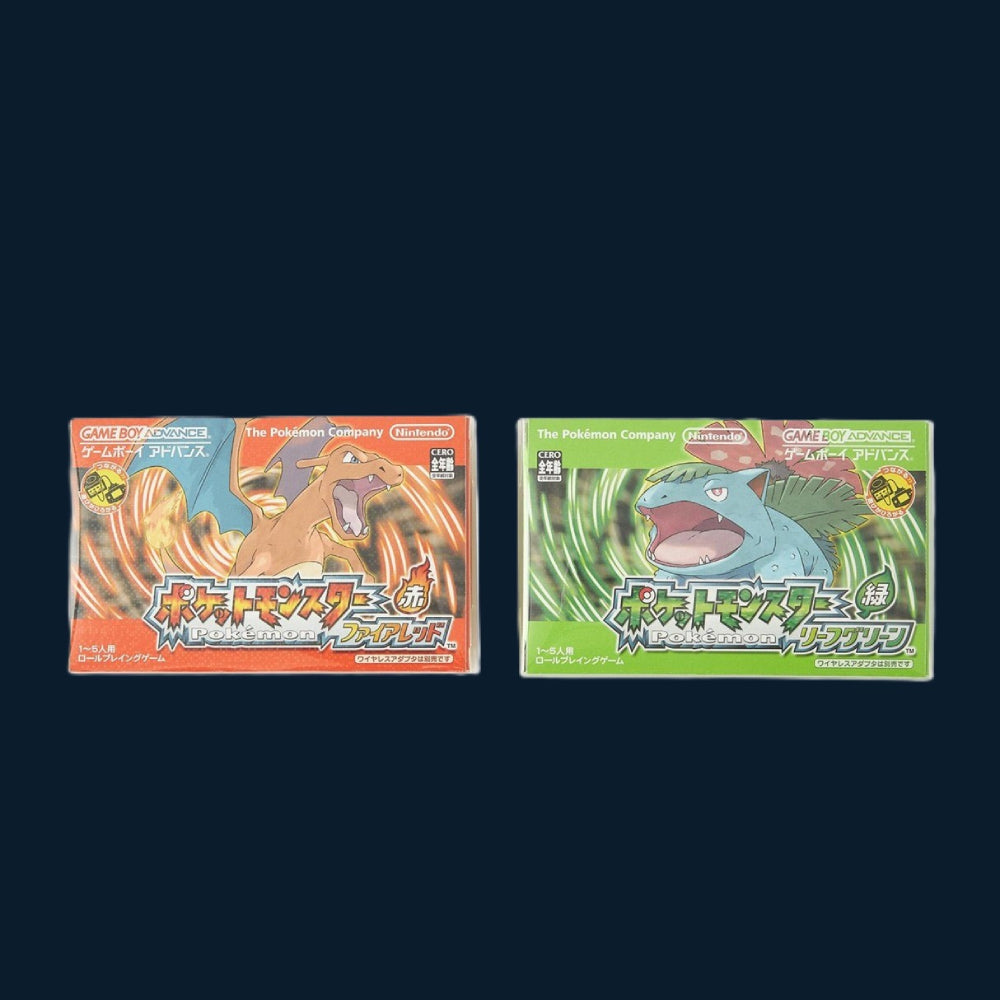 Pokémon 30th Anniversary Glass Set Fire Red & Leaf Green