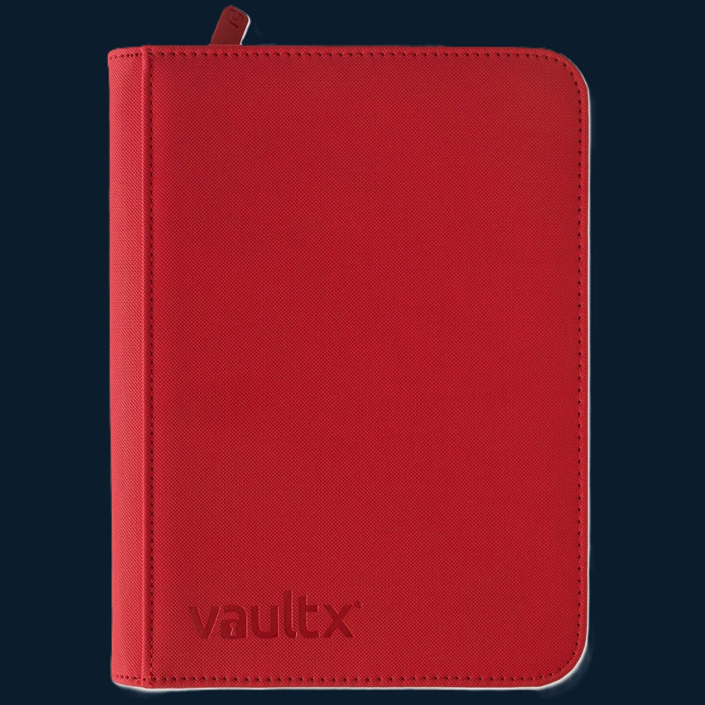 Vault X 4-Pocket Exo-Tec® Zip Binder Rood 160 Kaarten