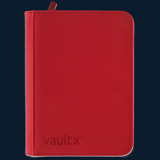 Vault X 4-Pocket Exo-Tec® Zip Binder Rood 160 Kaarten