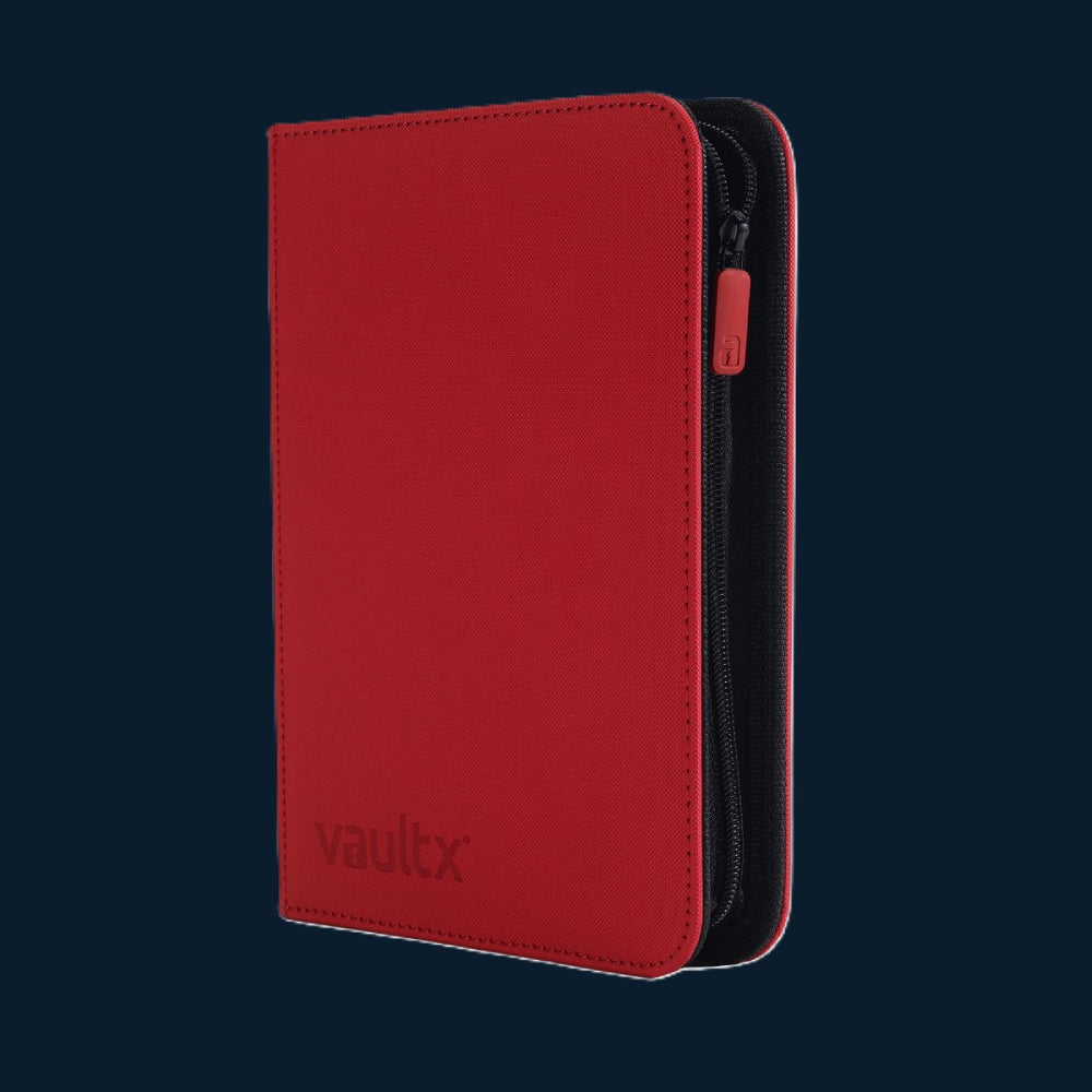 Vault X 4-Pocket Exo-Tec® Zip Binder Rood 160 Kaarten