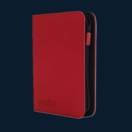 Vault X 4-Pocket Exo-Tec® Zip Binder Rood 160 Kaarten