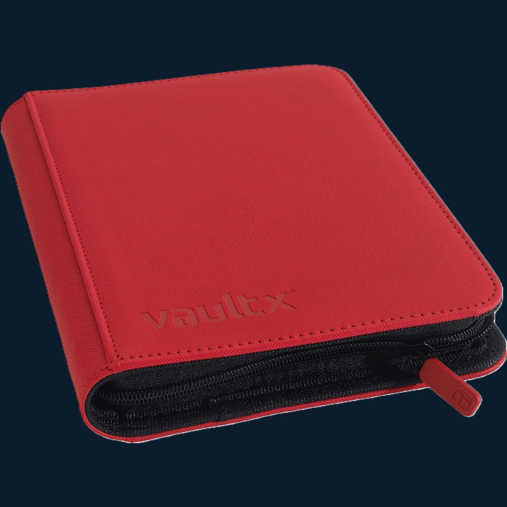 Vault X 4-Pocket Exo-Tec® Zip Binder Rood 160 Kaarten