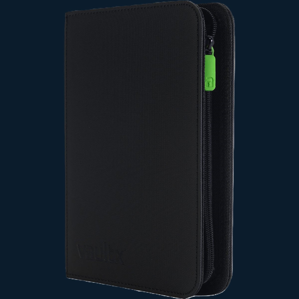Vault X 4-Pocket Exo-Tec® Zip Binder Zwart 160 Kaarten