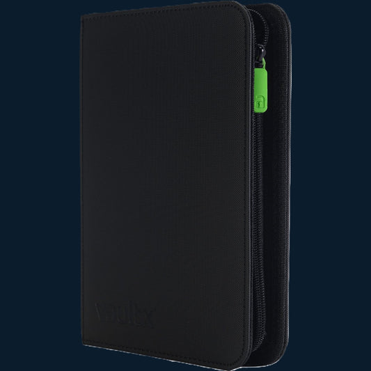 Vault X 4-Pocket Exo-Tec® Zip Binder Zwart 160 Kaarten