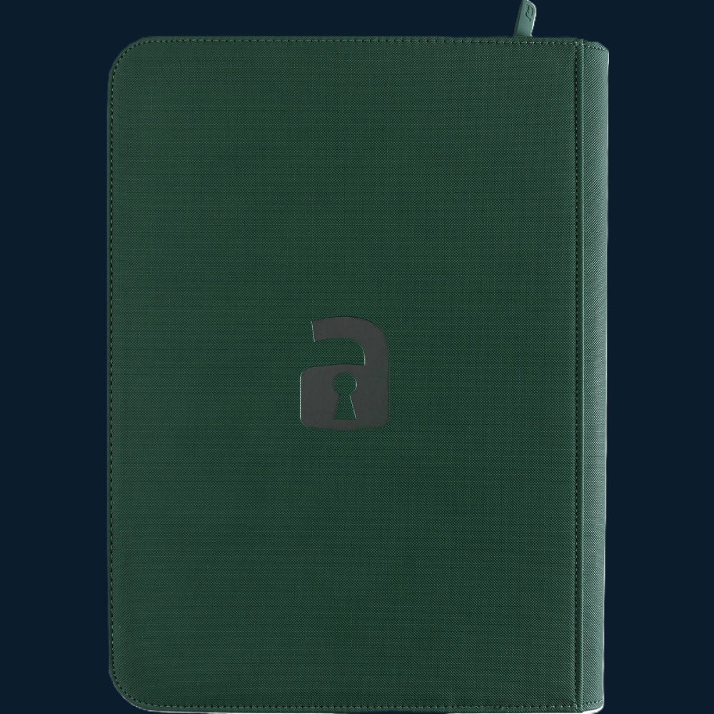 Vault X 9-Pocket Exo-Tec® Zip Binder Groen 360 Kaarten