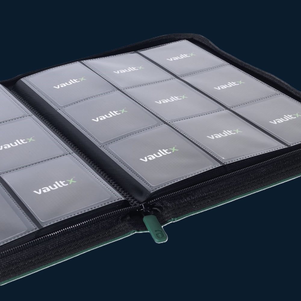 Vault X 9-Pocket Exo-Tec® Zip Binder Groen 360 Kaarten