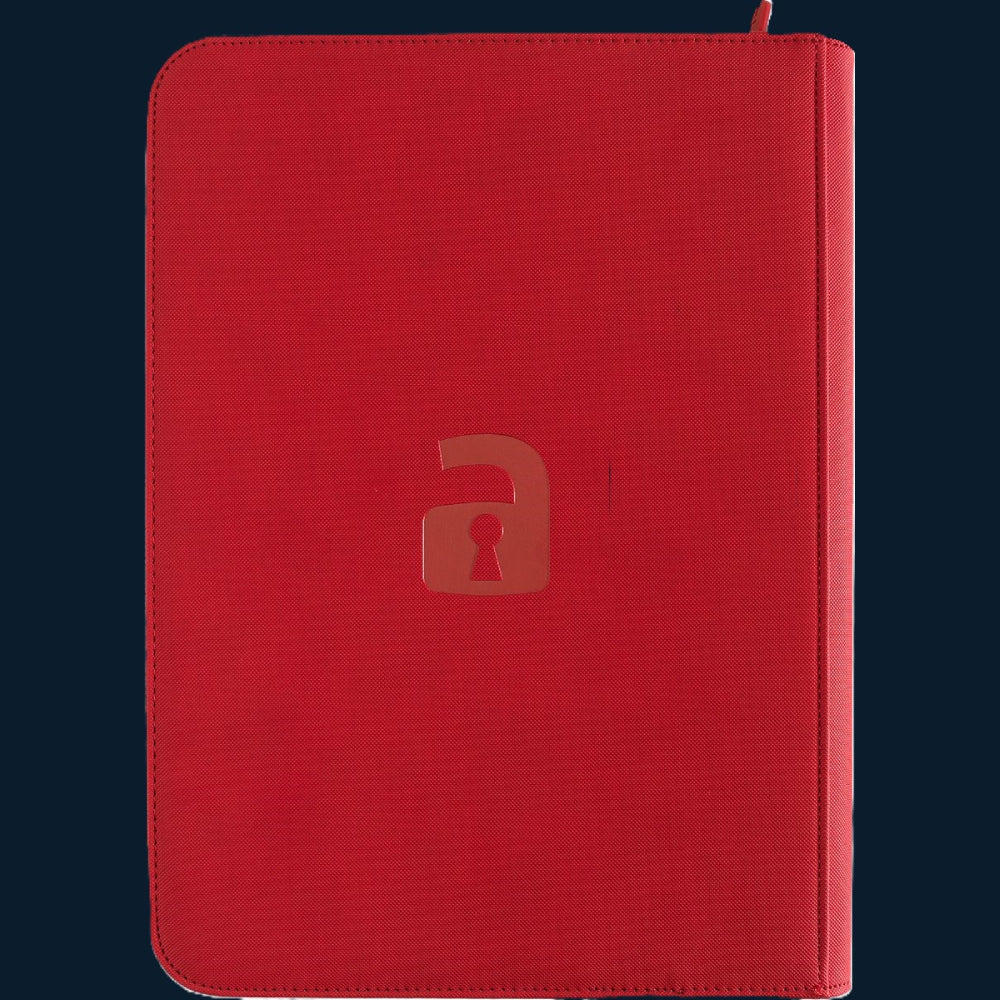Vault X 9-Pocket Exo-Tec® Zip Binder Rood 360 Kaarten