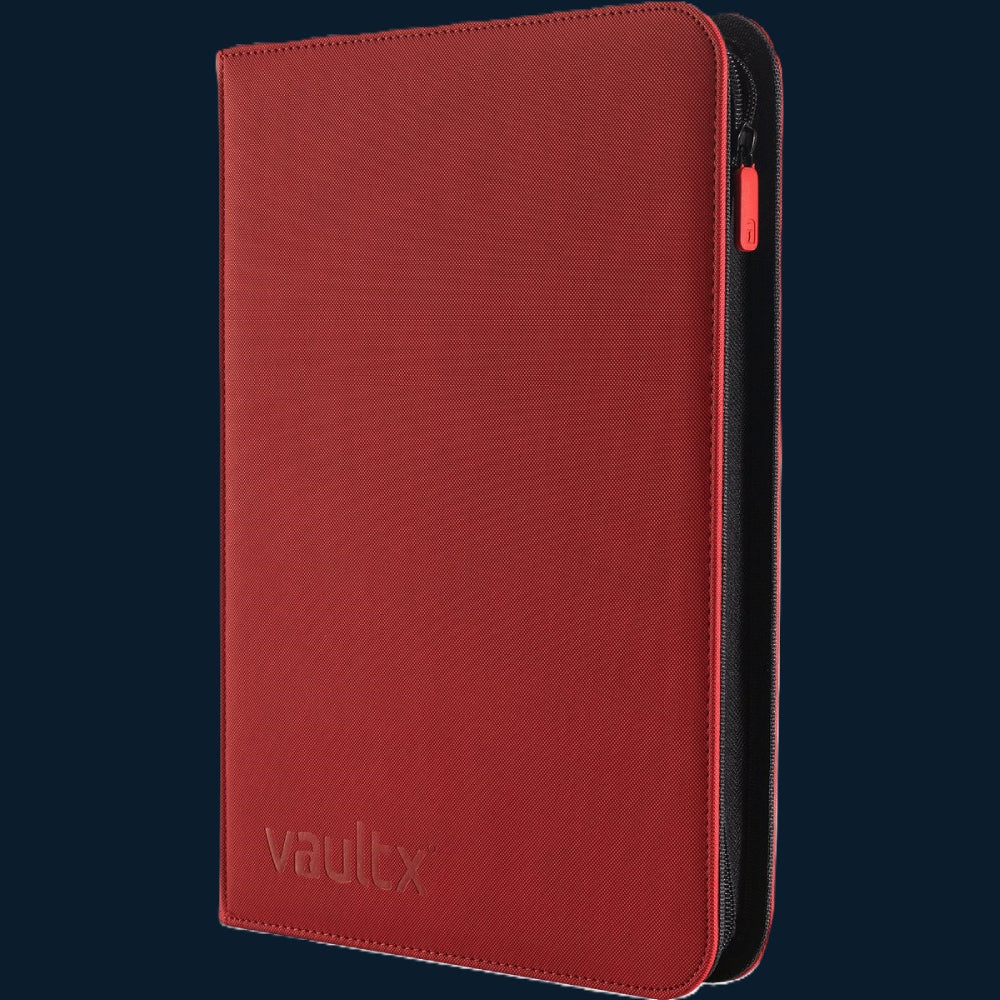 Vault X 9-Pocket Exo-Tec® Zip Binder Rood 360 Kaarten