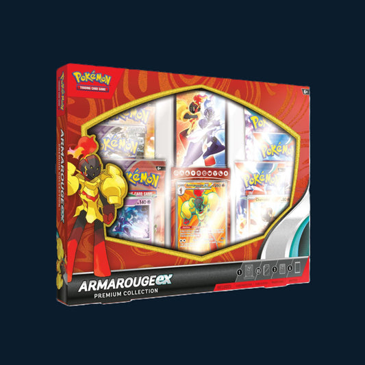 Pokémon Scarlet & Violet Armarouge ex premium collection box