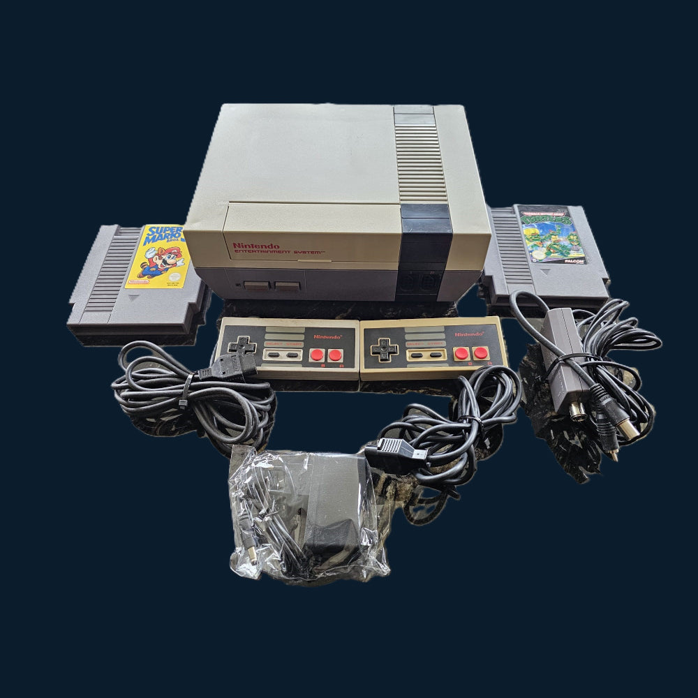 Ninentdo Entertainment System (NES) 8-bit Super Mario Bros 3 & Ninja Turtles 1985