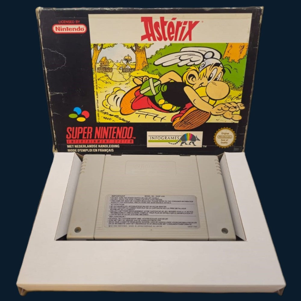 Super Nintendo SNES First edition FAH release Asterix 1995