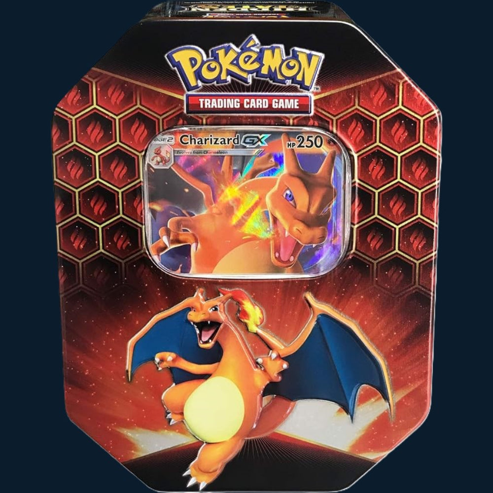 Pokémon Sun & Moon Hidden Fates Charizard GX tin