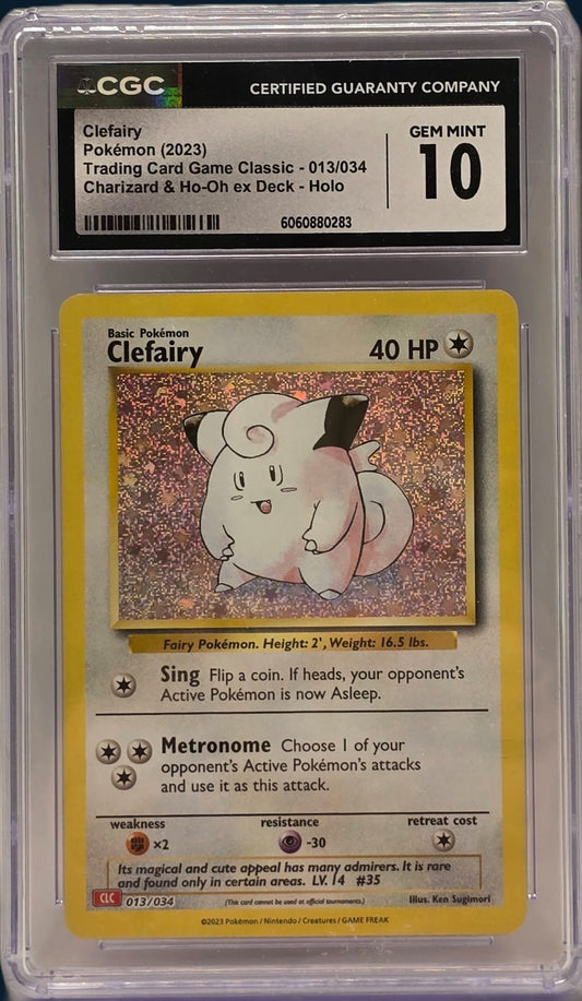 Pokémon Clefairy Holo #013 CGC10