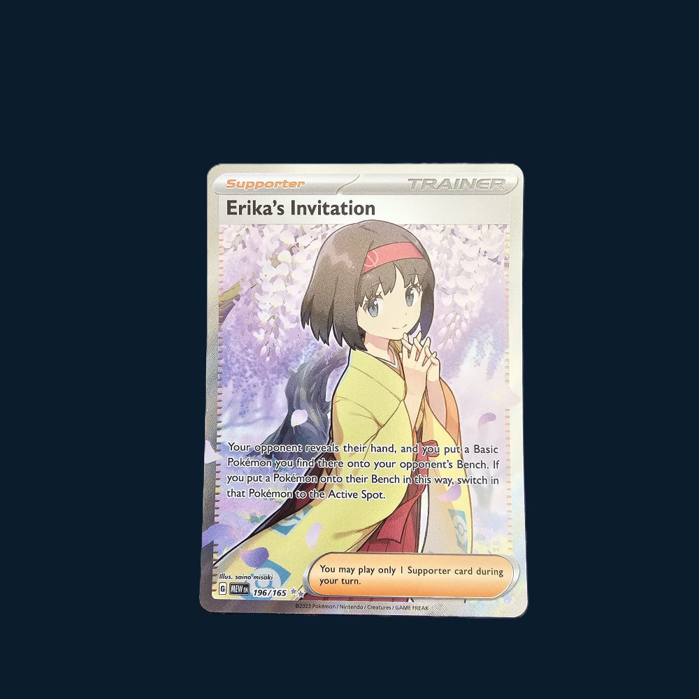 Pokémon Scarlet & Violet Erika's Invitation MEW196 Ultra Rare