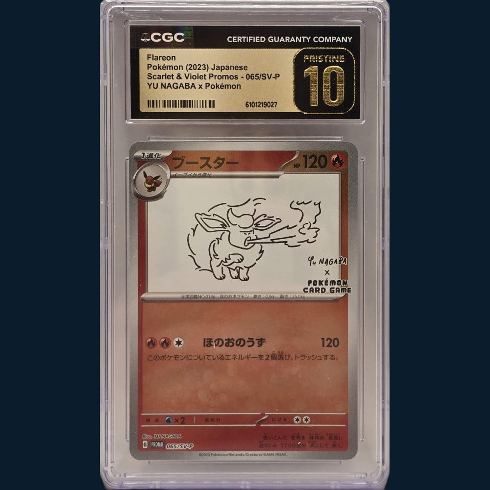 Pokémon Flareon 065/SV-P Yu Nagaba CGC Pristine 10