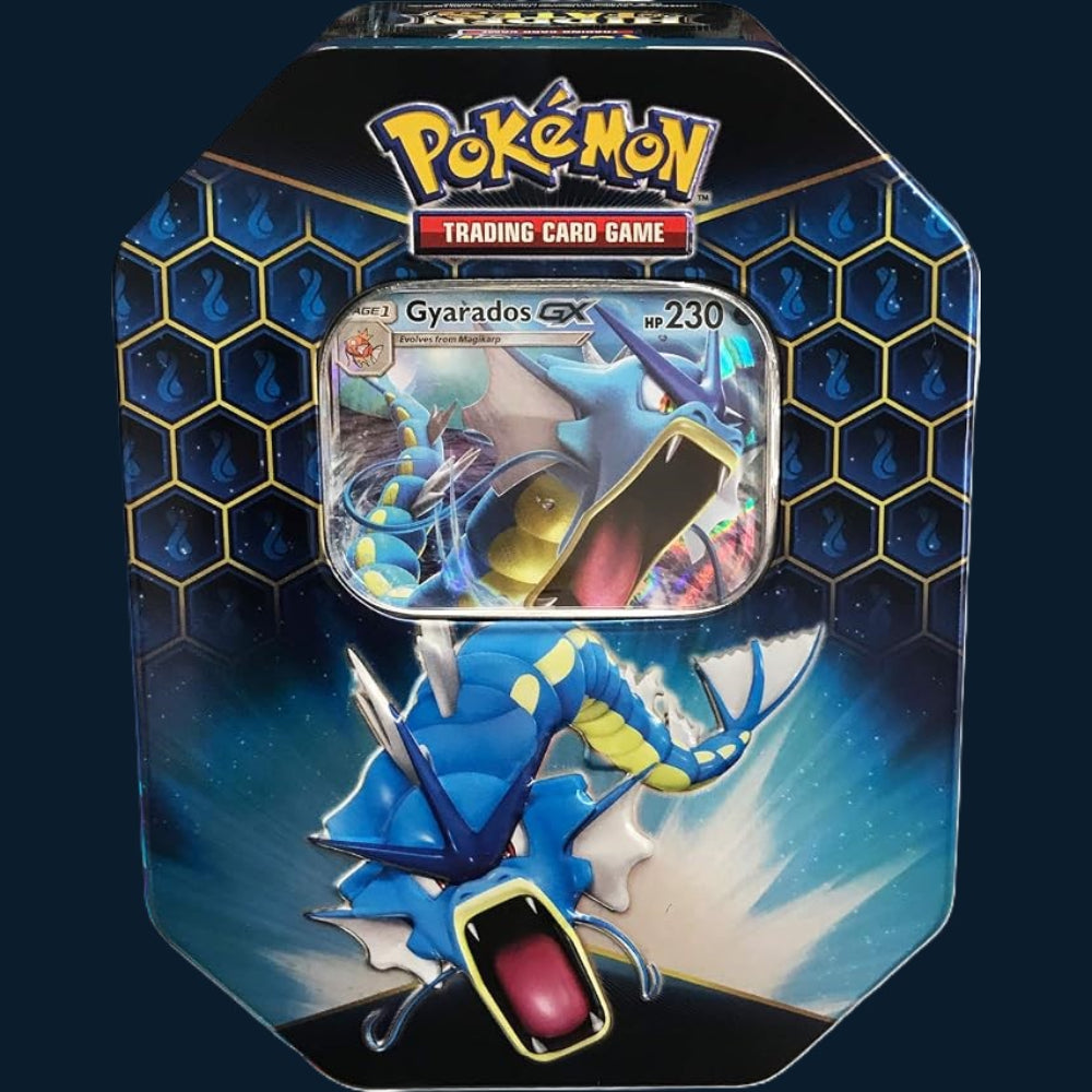 Pokémon Sun & Moon Hidden Fates Gyarados GX tin