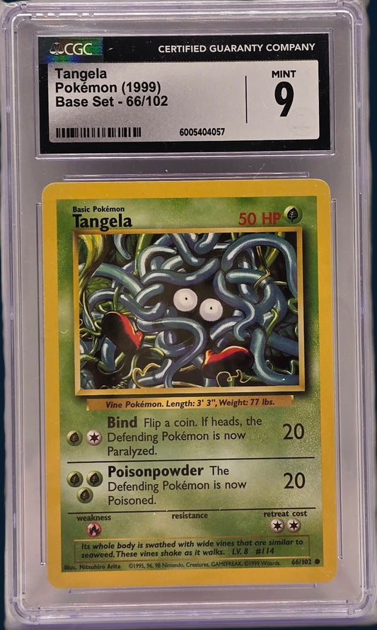 Pokémon Tangela base set #66 CGC9