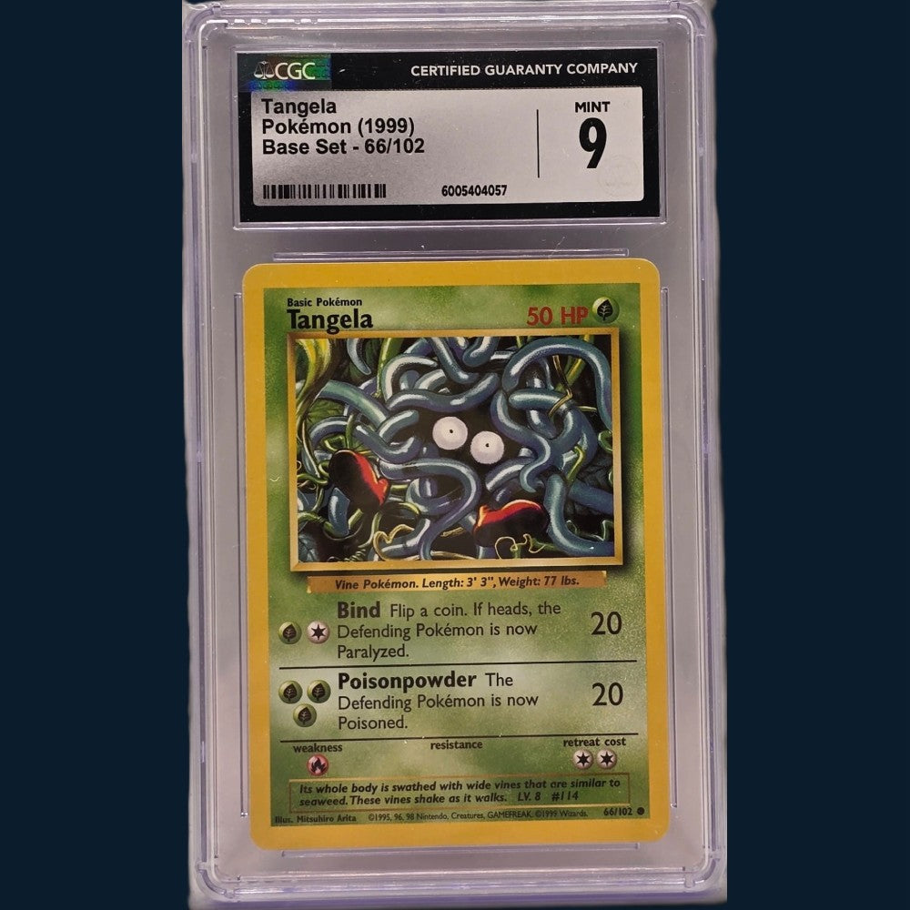 Pokémon Tangela base set #66 CGC9